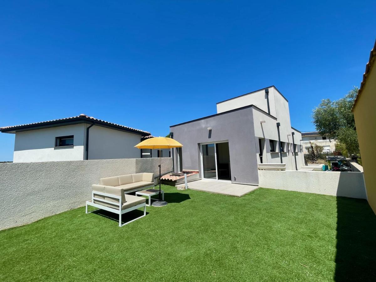 Appartement Souplex Jardin Proche Autoroute, Plages Et Attractions, Wifi - Tv, Calme Bessan Eksteriør bilde